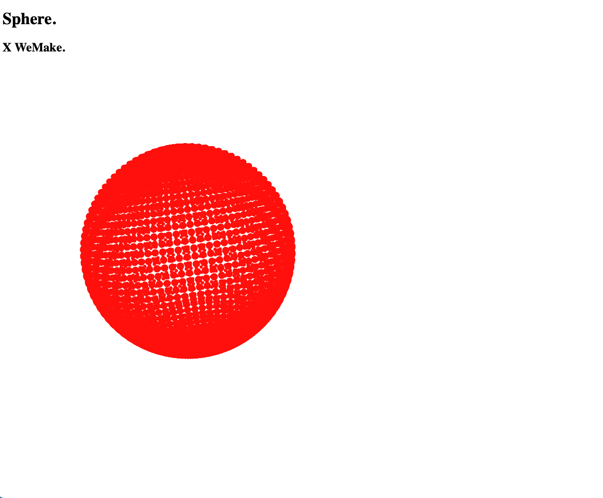 Esfera rotada 10 grados en los tres ejes